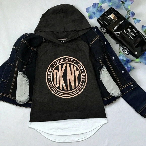 DKNY NWOT Jean Jacket and Top Bundle Girls M (8/10) - Picture 3 of 10